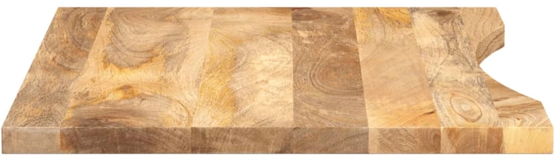 vidaXL Επιφάνεια Γραφείου Καμπύλη 90x50x2,5 εκ Μασίφ Ακατ. Μάνγκο