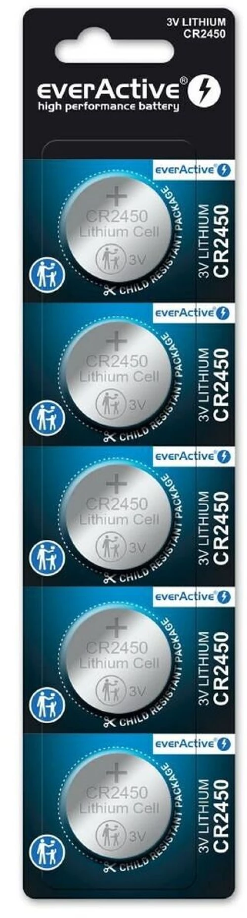 Μπαταρίες EverActive CR2450 (5 Μονάδες)