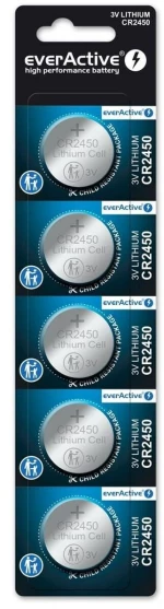 Μπαταρίες EverActive CR2450 (5 Μονάδες)