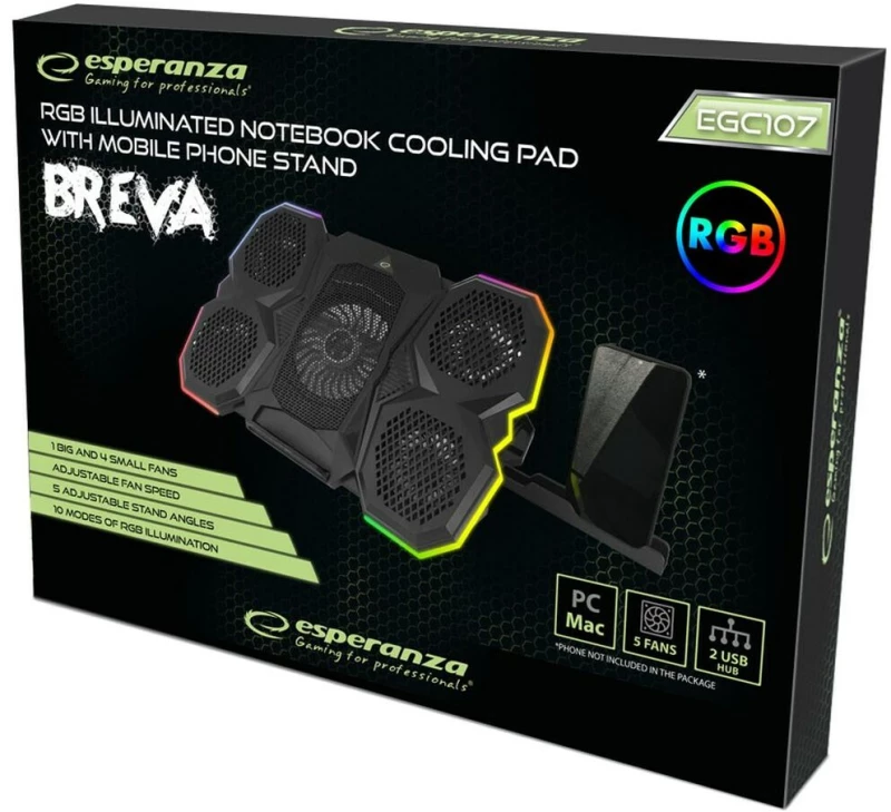 Βάση ψύξης laptop Esperanza EGC107