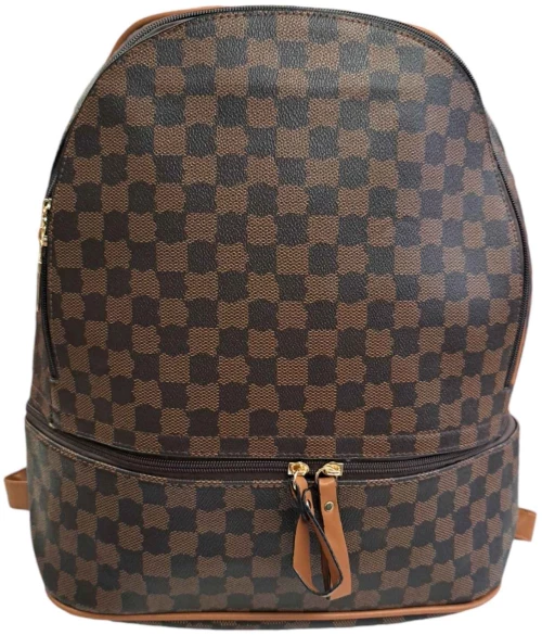 Γυναικείο backpack καρώ ΚΑΦΕ