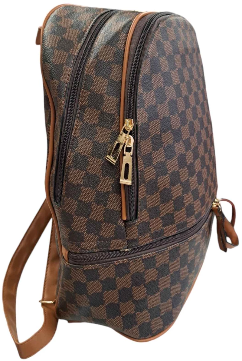 Γυναικείο backpack καρώ ΚΑΦΕ
