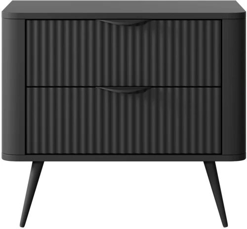 Κομοδίνο Lante Ανθρακί 63x55x38cm