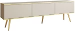 Έπιπλο τηλεόρασης ORO  Μπεζ + Χρυσό 175x53x32cm