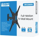 Βάση TV 23"-55" έως 30kg ρυθμιζόμενη επιτοίχια DM PRO μαύρη