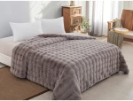 ΚΟΥΒΕΡΤΟΠΑΠΛΩΜΑ ΓΟΥΝΑ/FLANNEL ΥΠΕΡΔΙΠΛΟ 220X240 ADAM HOME GREY