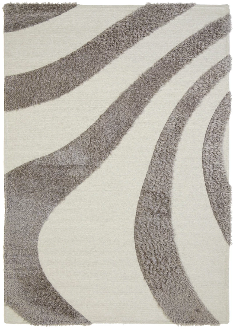 Χαλί Toscana Shaggy BRANCO WHITE SILVER Royal Carpet 160 cm x 230 cm