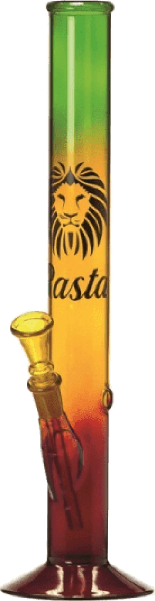 Rasta Glass Bong - 35cm