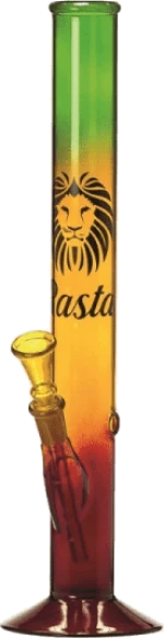 Rasta Glass Bong - 35cm