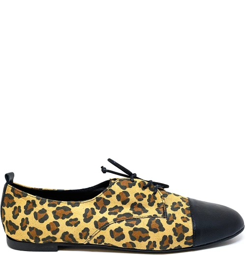 Bigshoes GA1156-20 Δερμάτινο Oxford Animal Print