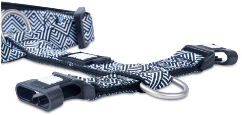 Max And Molly Eπιστήθιο H-Harness – Mykonos Black Small 30x46cm