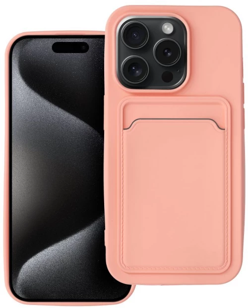 CARD case for IPHONE 15 Pro pink