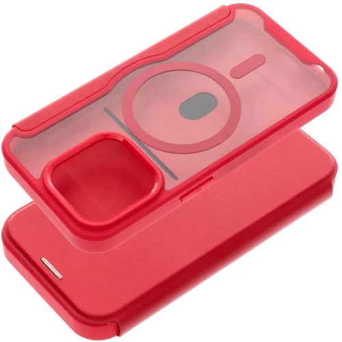 SMART MAG Book case compatible with MagSafe for IPHONE 15 Pro Max red