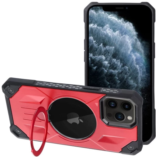 ARMOR MAG COVER case compatible with MagSafe for IPHONE 11 Pro Max red