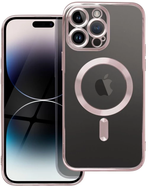 ELECTRO MAG COVER case compatible with MagSafe for IPHONE 14 Pro Max rose gold