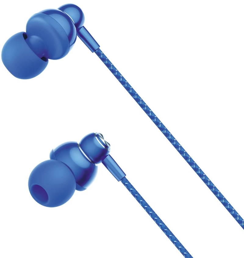 XO wired earphones EP55 jack 3,5mm blue