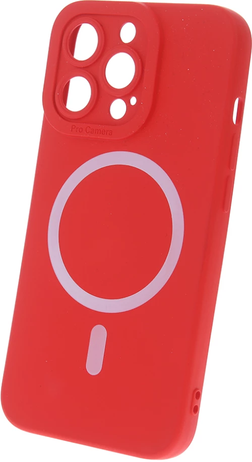 Silicon Mag case for iPhone 15 Pro Max 6,7" red