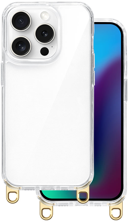 Hook case for iPhone 15 Pro 6,1" gold