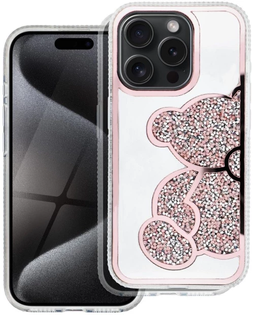 TEDDY BEAR Case for IPHONE 16 Plus pink
