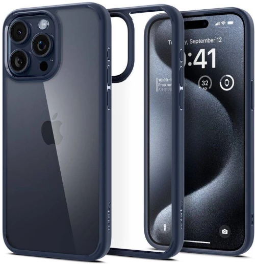 Case SPIGEN Ultra Hybrid for IPHONE 16 Pro navy blue