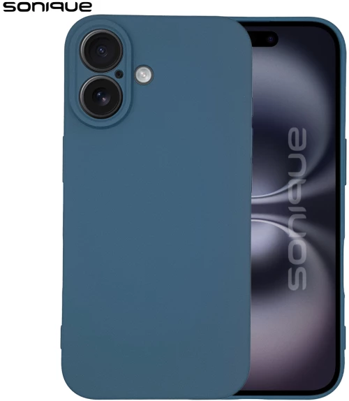 Θήκη Σιλικόνης My Colors Sonique Apple iPhone 16 Plus Μπλε Σκούρο