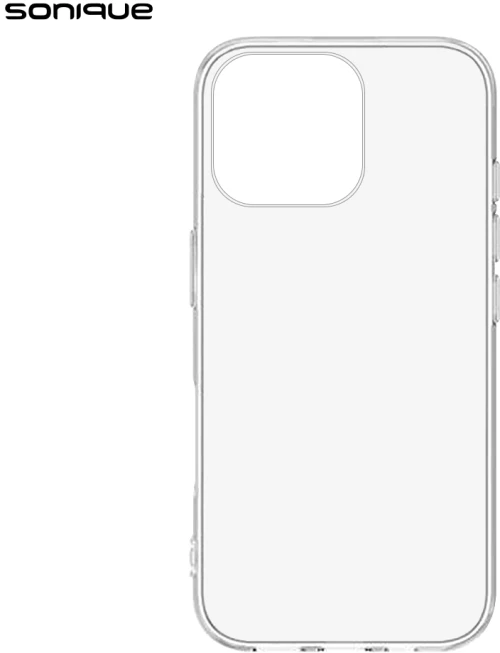 Θήκη Σιλικόνης Sonique Crystal Clear Apple (Big Hole) iPhone 16 Pro Διάφανο