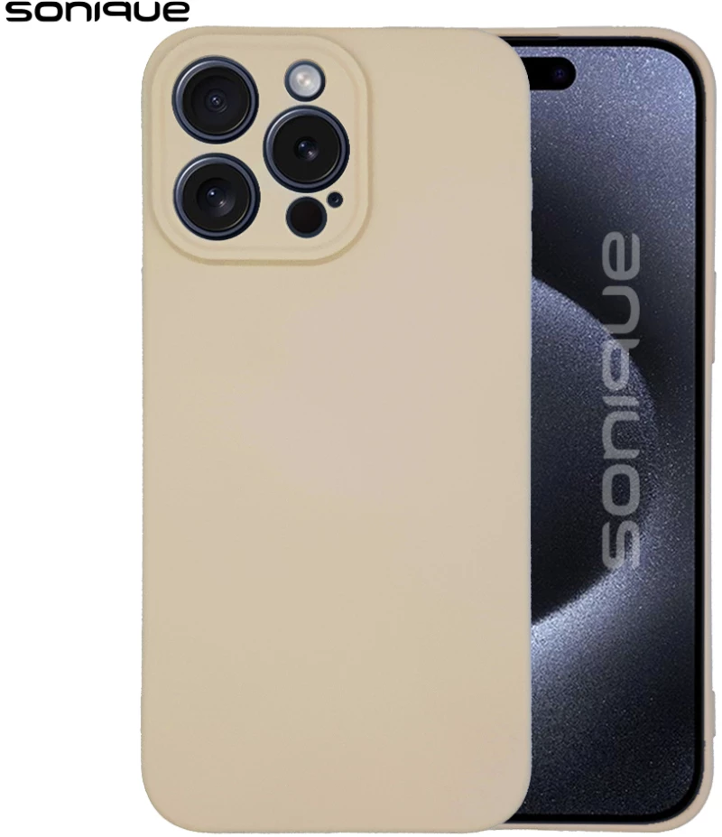 Θήκη Σιλικόνης My Colors Sonique Apple iPhone 15 Pro Μπεζ