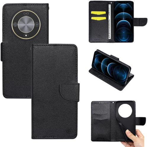 Θήκη Πορτοφόλι Sonique Trend Wallet Honor Magic6 Lite 5G Μαύρο