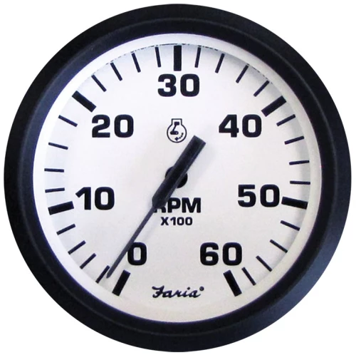Στροφόμετρο Faria Euro White 6000RPM