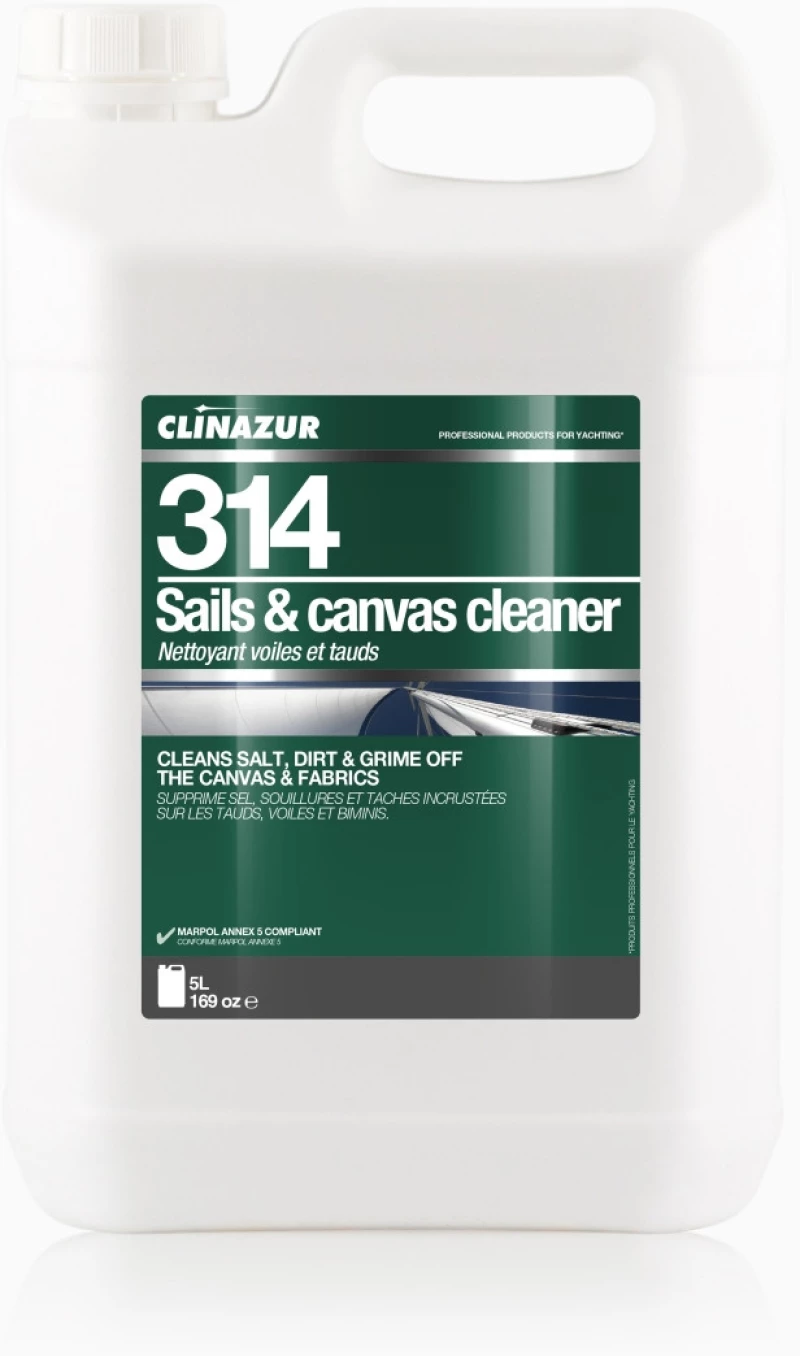 Clinazur 314 (ex 214) Sails & Canvas Cleaner-Καθαριστικό Πανιών/Τεντών - 5lt