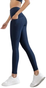 Ψηλόμεσο Κολάν Push-Up και Σύσφιξης με Τσέπες Lismina 988 Navy Blue