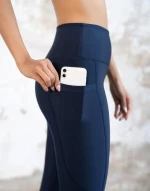 Ψηλόμεσο Κολάν Push-Up και Σύσφιξης με Τσέπες Lismina 988 Navy Blue