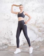 Single Crossed Sport Bra Lismina 318 Anthracite