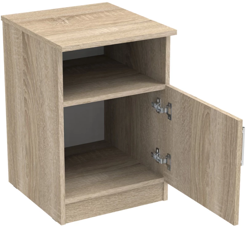 Κομοδίνο Galdi pakoworld μελαμίνη σε sonoma απόχρωση 40x45x60εκ