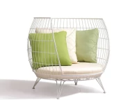 Circle πολυθρόνα lounge μεταλλική