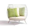 Circle πολυθρόνα lounge μεταλλική