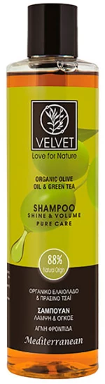 Σαμπουάν με πράσινο τσάι, 300ml | Velvet Love For Nature