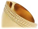 Ατσάλινο Δαχτυλίδι, Χρυσαφί, 2012-241X | Karma Fashion