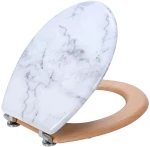 ESTIA ΚΑΠΑΚΙ ΛΕΚΑΝΗΣ MARBLE ΜΕ ΜΕΝΤΕΣΕΔΕΣ ΑΠΟ ΚΡΑΜΑ ΨΕΥΔΑΡΓΥΡΟΥ