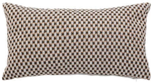 Μαξιλάρι μπεζ καφέ σχέδια 50x30cm