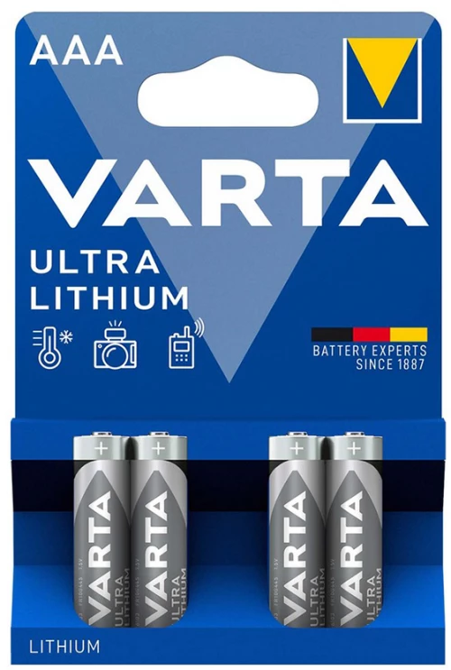 VARTA ΜΠΑΤΑΡΙΕΣ ΦΩΤΟΓΡΑΦΙΚΗΣ ΛΙΘΙΟΥ FR3/SIZE AAA/L92 1,5V 4/BLISTER