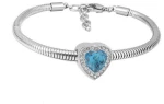 Ατσάλινο βραχιόλι με charm (B3269)