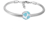 Ατσάλινο βραχιόλι με charm (B3289)