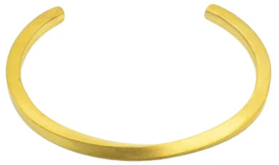 Ατσάλινο βραχιόλι χειροπέδα επιχρυσωμένο 18k (B3311)