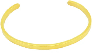 Ατσάλινο βραχιόλι χειροπέδα επιχρυσωμένο 18k (B3316)