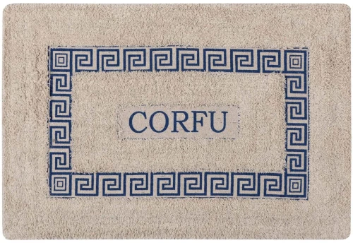 Πατάκι μαίανδρος CORFU (50cm x 80cm) μπλέ Silk Fashion