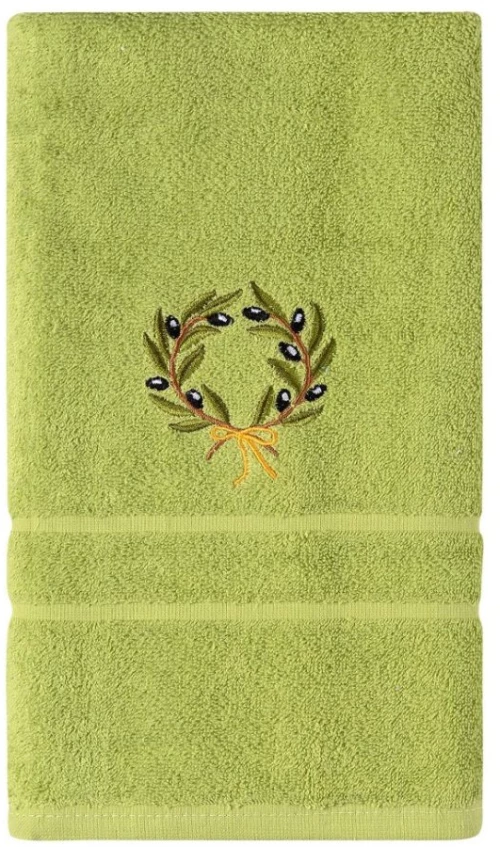Πετσέτα Σώματος ( 70cm x 140cm ) Πράσινο με στεφάνι Silk Fashion