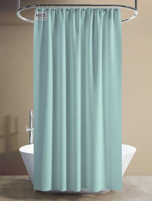 Κουρτίνα μπάνιου THALASEA  PET Τυρκουάζ 180x240