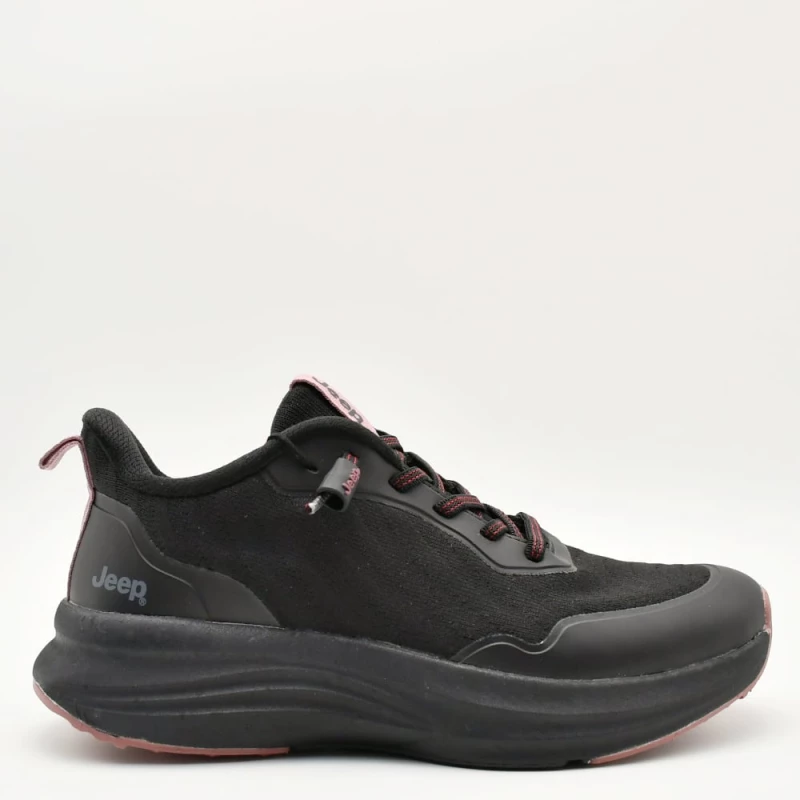 Sneakers Γυναικεία Jeep JL42550A 296 Lime σε microfiber μαύρα