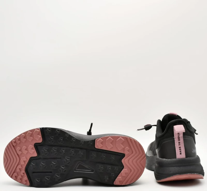 Sneakers Γυναικεία Jeep JL42550A 296 Lime σε microfiber μαύρα